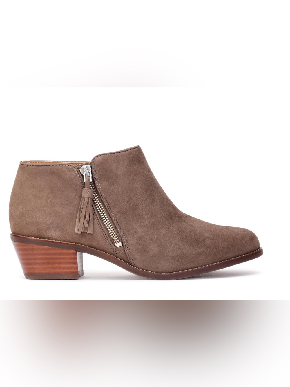 Vionic Serena Suede Ankle Boot Booties In Taupe Women’s 9.5 - Picture 2 of 11